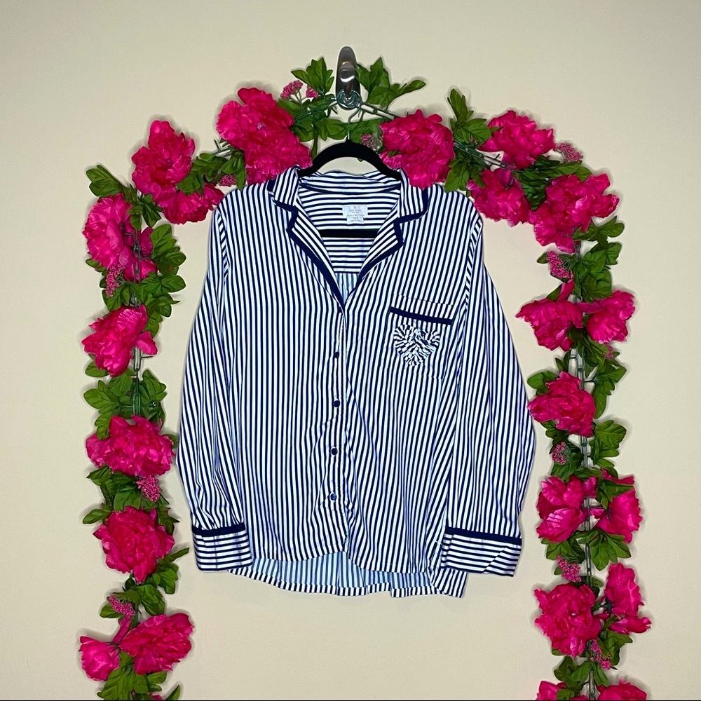 Kate Spade Dream A Little Dream Stripe Pajama Top